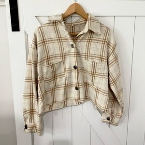 Tan and Brown Flannel